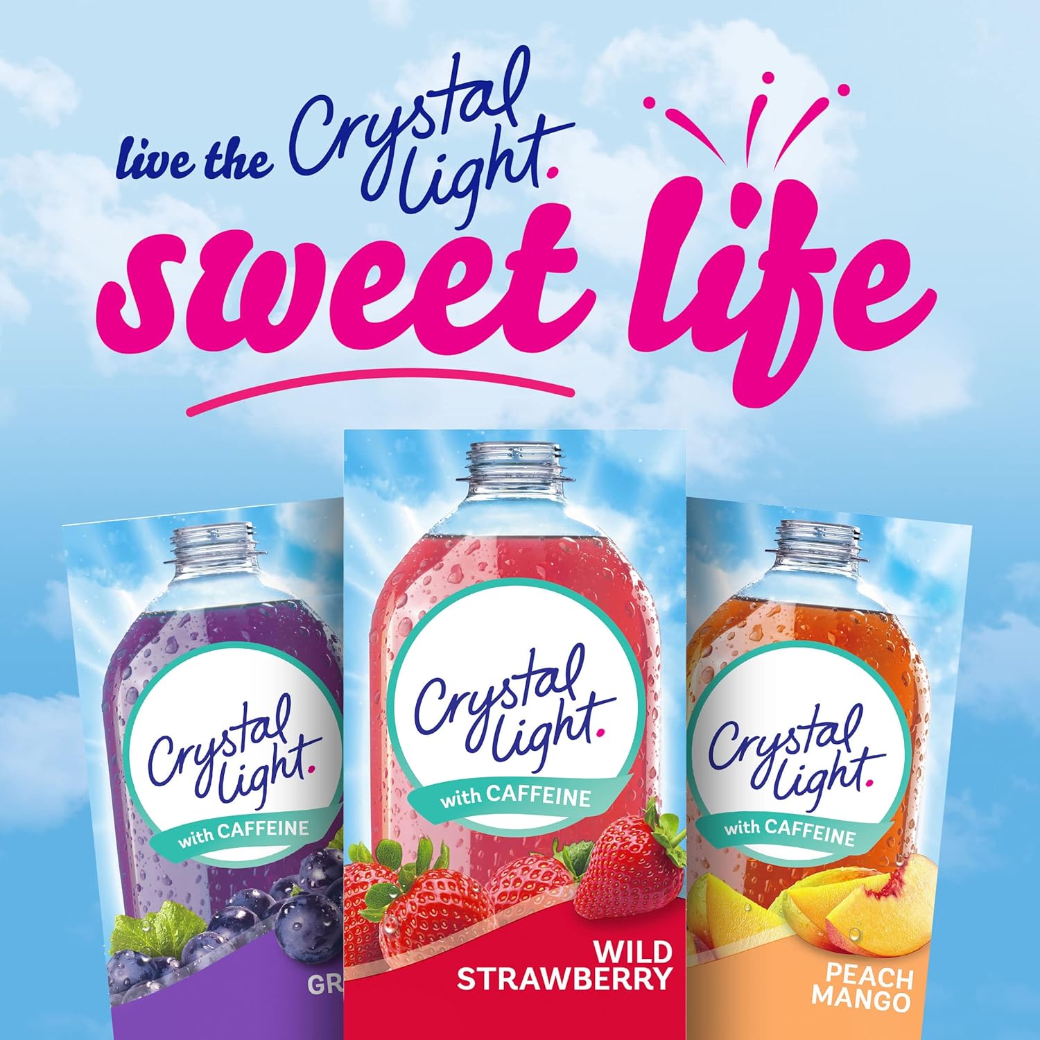 Crystal Light Sugar-Free Wild Strawberry On-The-Go Powdered Drink Mix 120 Count-10 Count (Pack of 12)