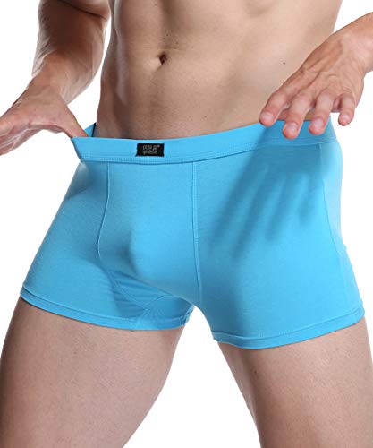 youlehe Men's Underwear Soft Bamboo Rayon Boxer Briefs Stretch Trunks Pack