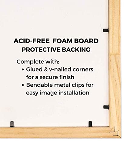 Poster Palooza 22x26 Traditional Antique Gold Complete Wood Picture Frame with UV Acrylic Plexiglass, Foam Board Backing & Hardware Included