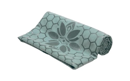 Clever Yoga Mat Towel Non-Slip for Hot Yoga. Grippy Double Sided Suede Microfiber Towel Non-Slip Grip. Multifunctional - No Slip Yoga Mat Towel - Mat Cover - The Travel Yoga Mat Non Slip