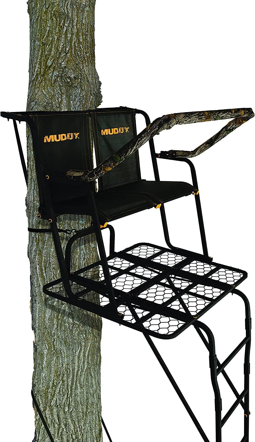 Muddy Partner 2-Man Ladderstand, Black, One Size