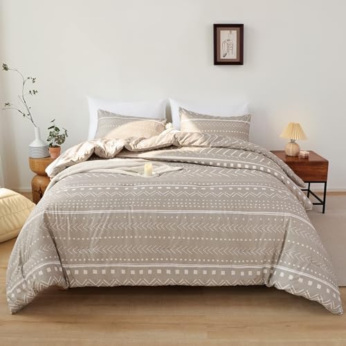 Smoofy Aztec Navy Blue Comforter Twin Size, Folkloric Art Pattern Navy Blue Bedding Sets Twin Boho Aztec Bohemian Twin Comforter Set with Soft Microfiber Fill Bedding, 1 Comforter 1 Pillowcase