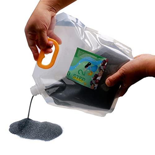 5 lbs Rock Tumbler Grit Step 1 Tumbler Media Grit,Rock Polishing Grit Media, Works with Any Rock Tumbler, Rock Polisher, Stone Polisher,COARSE 60/90 Silicon Carbide Grit, Step 1 for Tumbling Stones