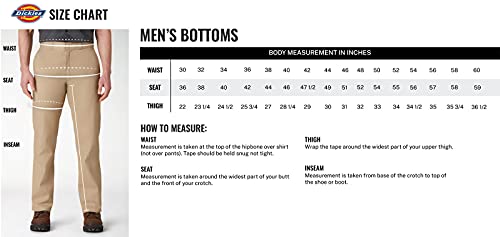 Dickies Men's Relaxed Fit Straight-Leg Duck Carpenter Jean