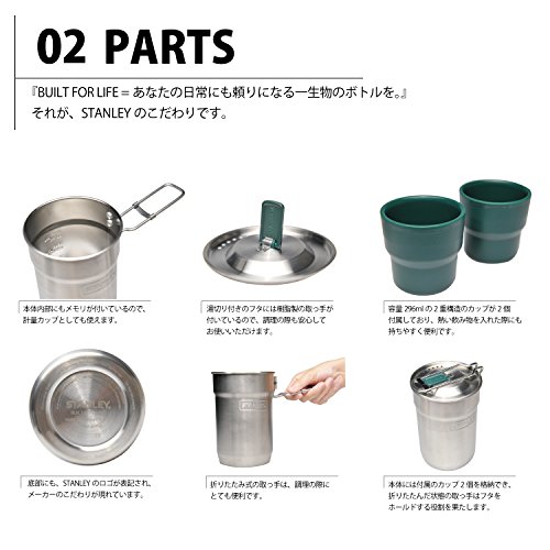 Stanley(スタンレー) クックセット 各種 シルバー クッカーセット アウトドア キャンプ 調理器具 1人用~4人用 ソロ ファミリー 食洗機対応 保証 (日本正規品)