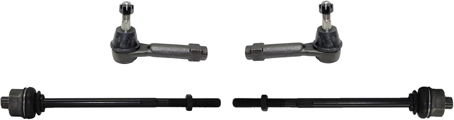 PartsW- 18 Pc Suspension Kit Upper Control Arms and Ball Joints Assembly Sway Bars & Idler Arms Inner & Outer Tie Rod Ends Lower Ball Joints, Pitman Arm 4 Grooves Center Link