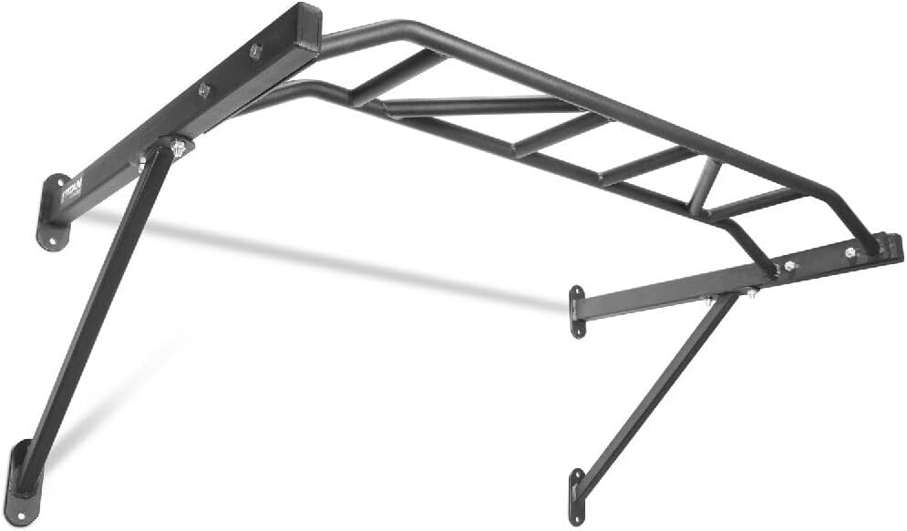 Titan Fitness HD Multi-Grip Wall Mounted Pull-Up Bar, 48
