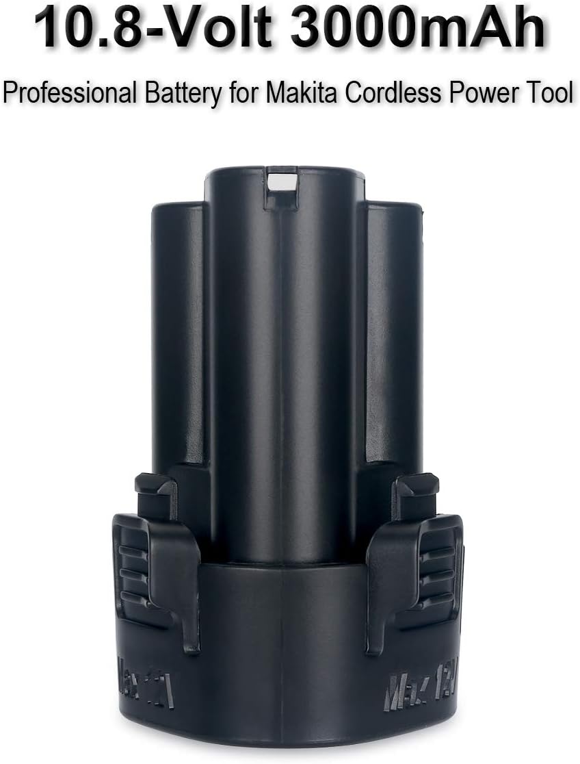 Biswaye 2Pack 3.0Ah 10.8V BL1014 Battery Replacement for Makita 10.8V-12V Max Lithium ion Battery BL1013 194550-6 194551-4 195332-9 CL100DW DF330D FD01ZW