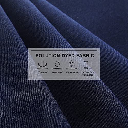 ABCCANOPY 9x12ft Patio Umbrella - Large Windproof Cantilever Umbrella with 360-degree Rotation, Fade-Resistant Outdoor Offset Rectangle Umbrella for Backyard Garden Deck Pool, Turquoise