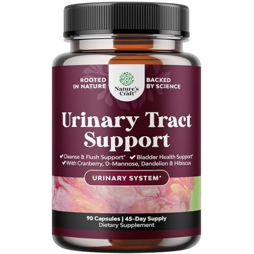 D Mannose Capsules for Urinary Tract Health - High Potency D-Mannose with Cranberry Juice Powder & Dandelion for Urinary Tract Health for Women Fast Acting Super Concentrated Cranberry - 30 Capsules