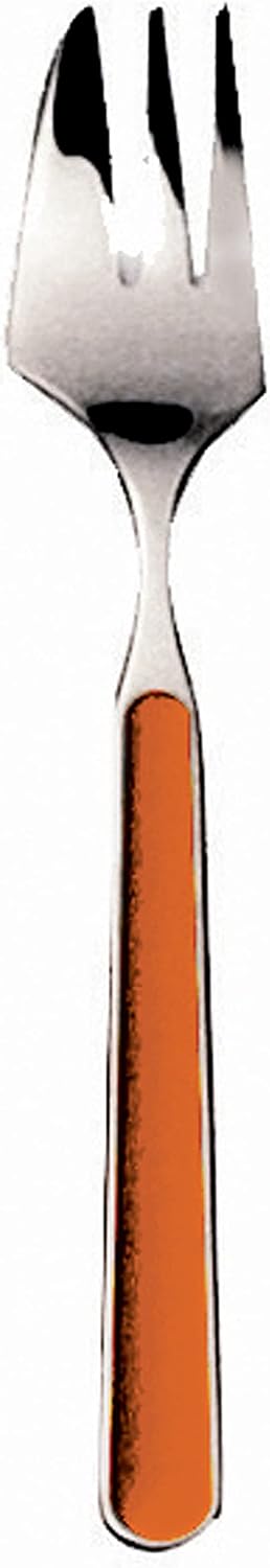 Mepra AZ10G61115 Fantasia Cake Fork, [Pack of 12], 15.24 cm, Yellow, Dishwasher Safe Tableware