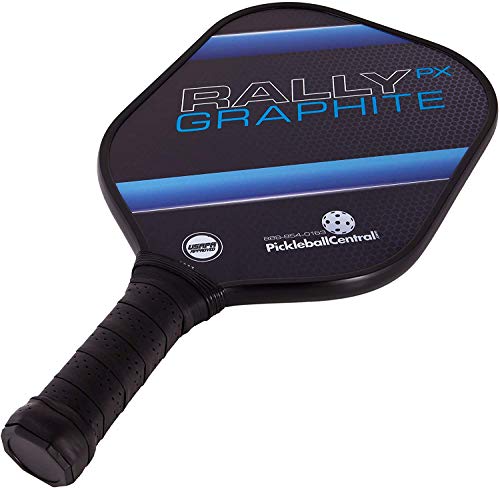 Rally PX Graphite Pickleball Paddle Set for 4 Players (4 Paddles, 4 Outdoor Pickleballs, 4 Paddle Covers, Pickleball Fanatic Duffel, Rules/Strategy Guide)