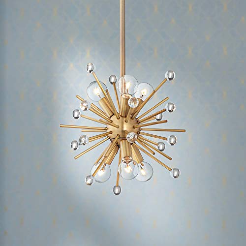Possini Euro Design Janae Polished Nickel Mini Sputnik Pendant Chandelier 12