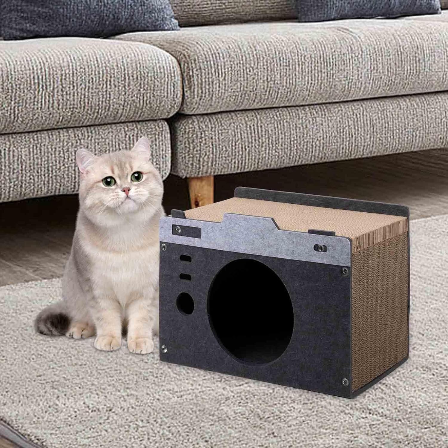 Cat Scratch Board Scratcher Cardboard Pad Scratch Bowl Gifts Interactive Toy Lounge Bed Unique Design Grinding Claw