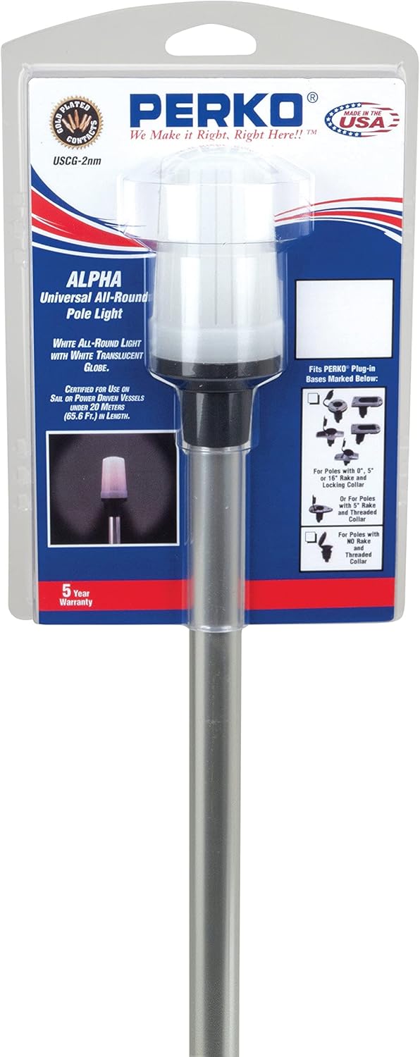 PERKO All-Round Pole Light REPL WH 42