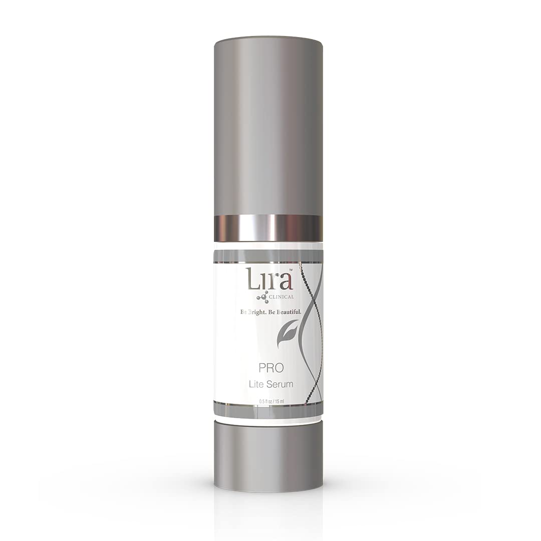 Lira Clinical Pro Lite Serum - Face Brightening Serum with Plant Stem Cell - Lightening Face Serum for Acne Skin, Dry, and Oily - 0.5 Ounce