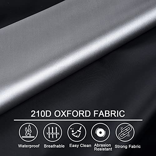 kayme 4 Passenger Golf Cart Cover, Heavy Duty Outdoor Cover for Ez Go Club Car Yamaha Golf Carts, Waterproof Sunproof Dustproof (Up to 112 Inch)