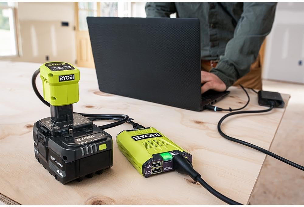 RYOBI 18V ONE+ 120 Watt Automotive Power Source/Inverter - RYI120AVNM