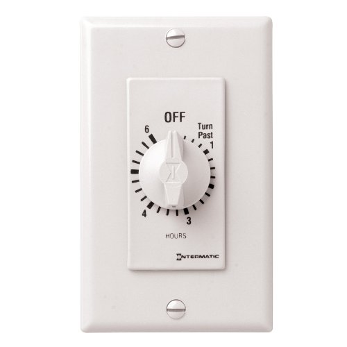 Intermatic FD30MWC 30-Minute Countdown Wall Timer for Fans and Lights, White