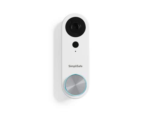 SimpliSafe Wired Doorbell,1080p - Compatible with SimpliSafe Home Security System - Latest Gen