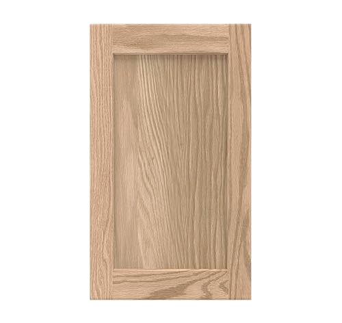 16.25W x 22.5H Unfinished Oak Kitchen Cabinet Door Replacement, Shaker Style