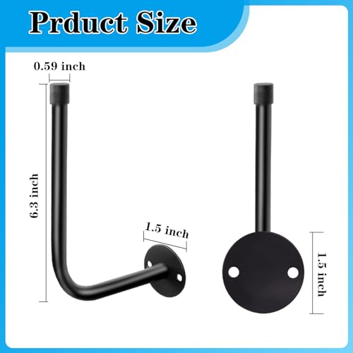 3 Pack Hat Racks for Baseball Caps,Metal Hat Holder Storage Organizer,Space Saving Holds 20 Caps Modern Design Wall Mount Hat Organizer for Entryway, Bedroom,Closet(Black)