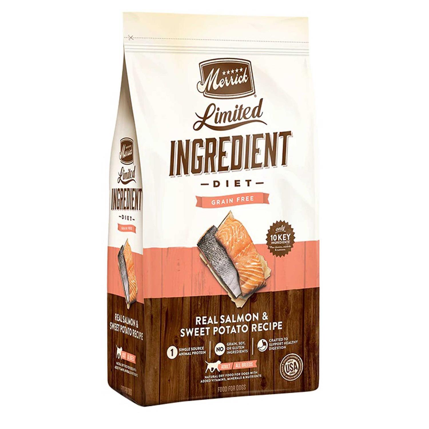 Merrick Limited Ingredient Diet Grain Free Real Salmon Sweet Potato Recipe Dry Dog Food - Pet Supplies online store