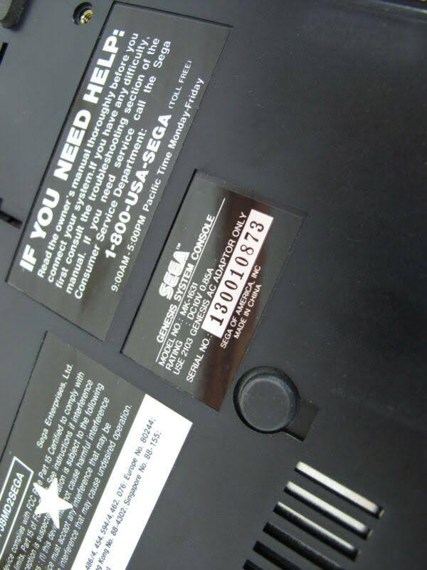 Sega Genesis 32x System Console (ntsc) with Sega Power Supply u0026 Link Cable