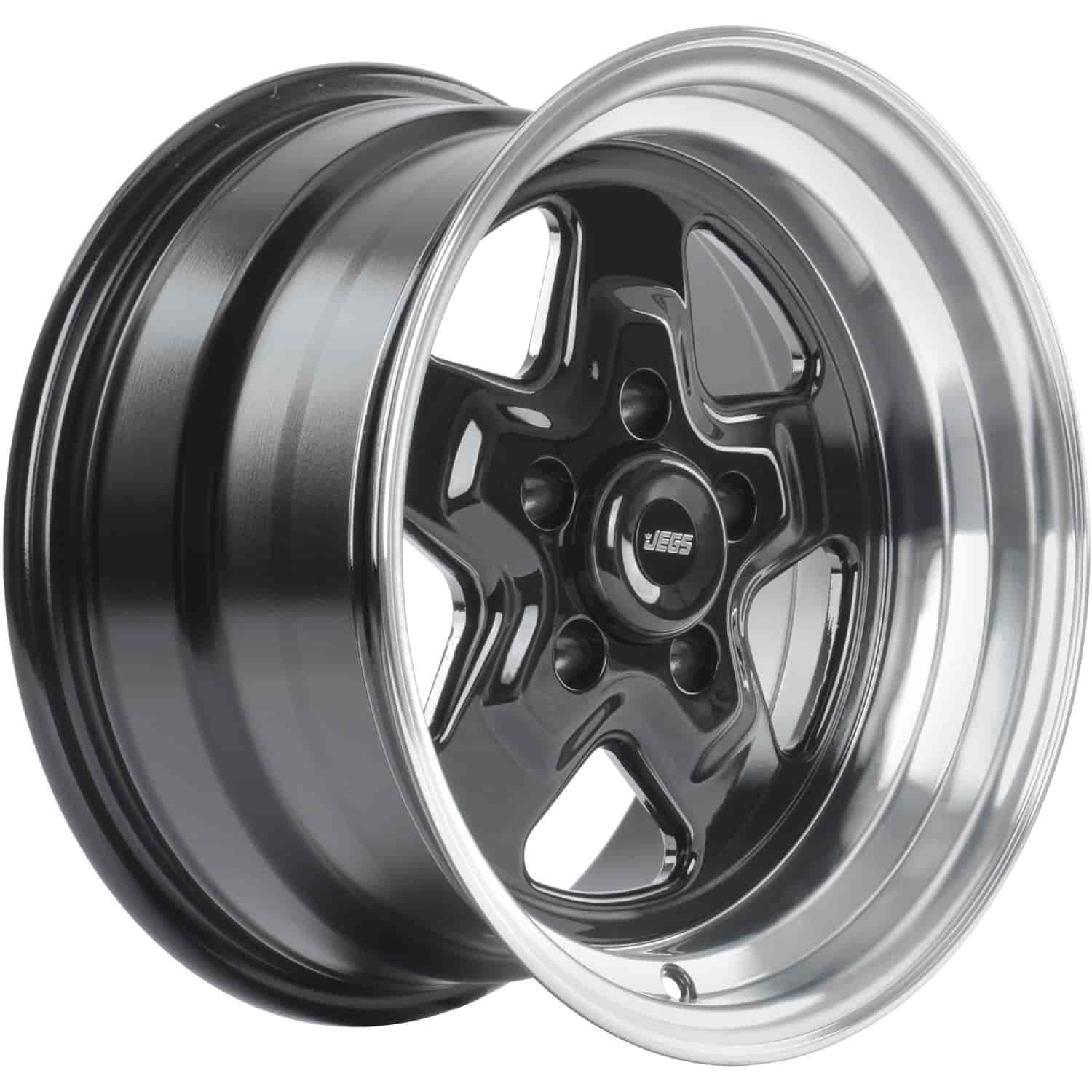 JEGS 66171 Sport Star 5-Spoke Wheel Size: 15 x 8 Bolt Pattern: 5 x 4.50 Back Spa