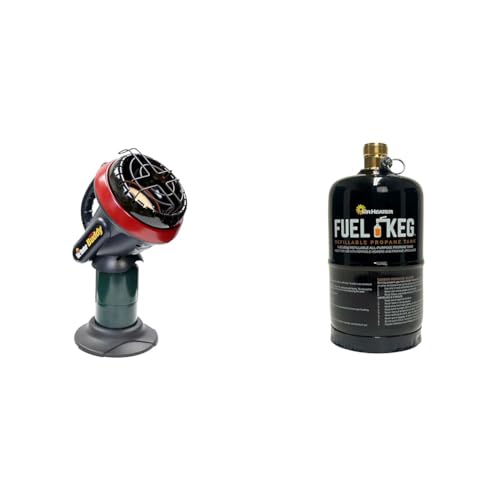 Mr. Heater F215100 MH4B Little Buddy 3800-BTU, Indoor Safe Propane Heater With ODS & Tip-Over Protection, Heating Area Up to 95 Sq. Ft - Lightweight, Medium - Black/Red