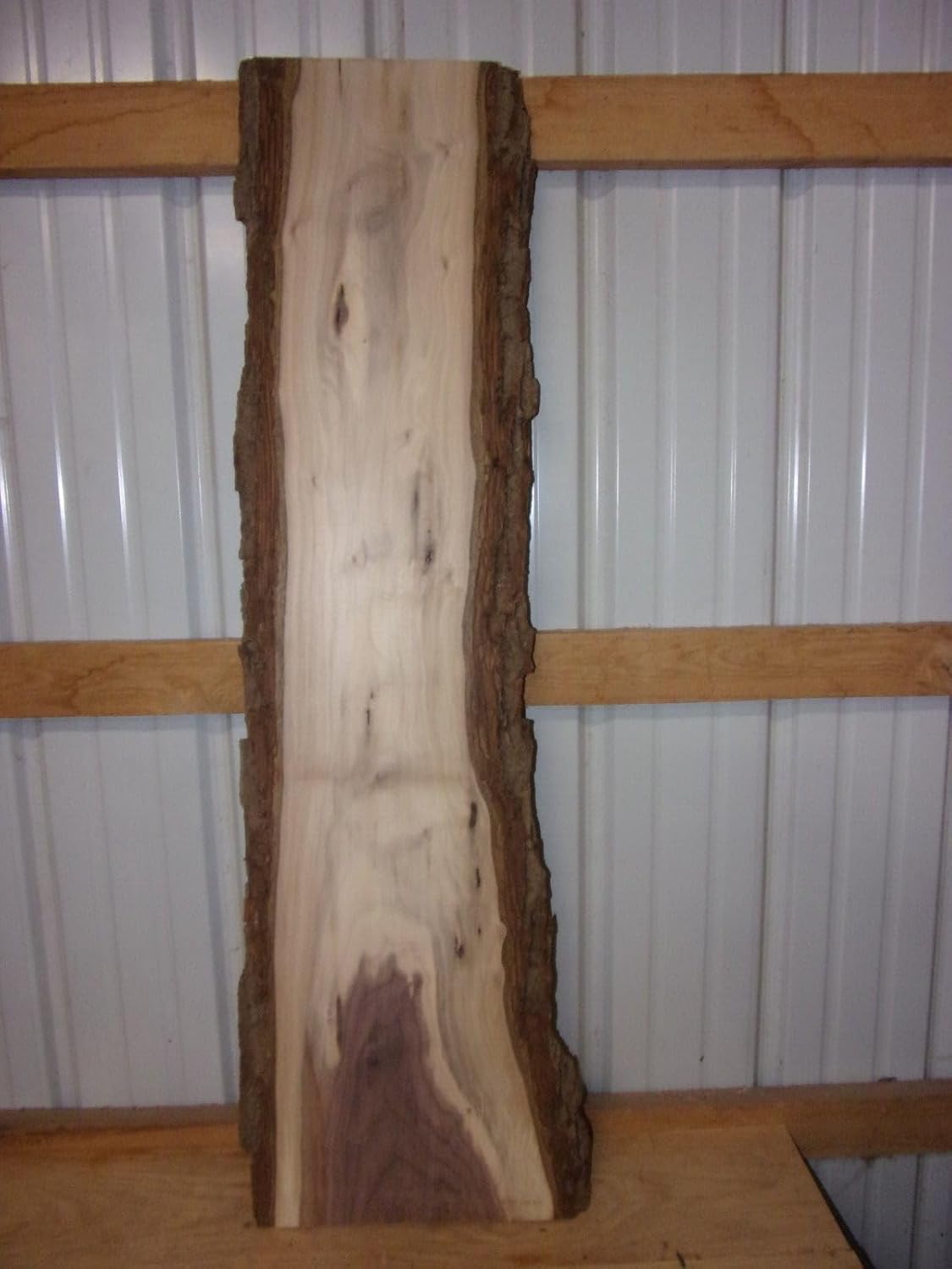 1 Pc Rustic Walnut Slab Kiln Dried Lumber Wood Live Edge Bark Flat 1