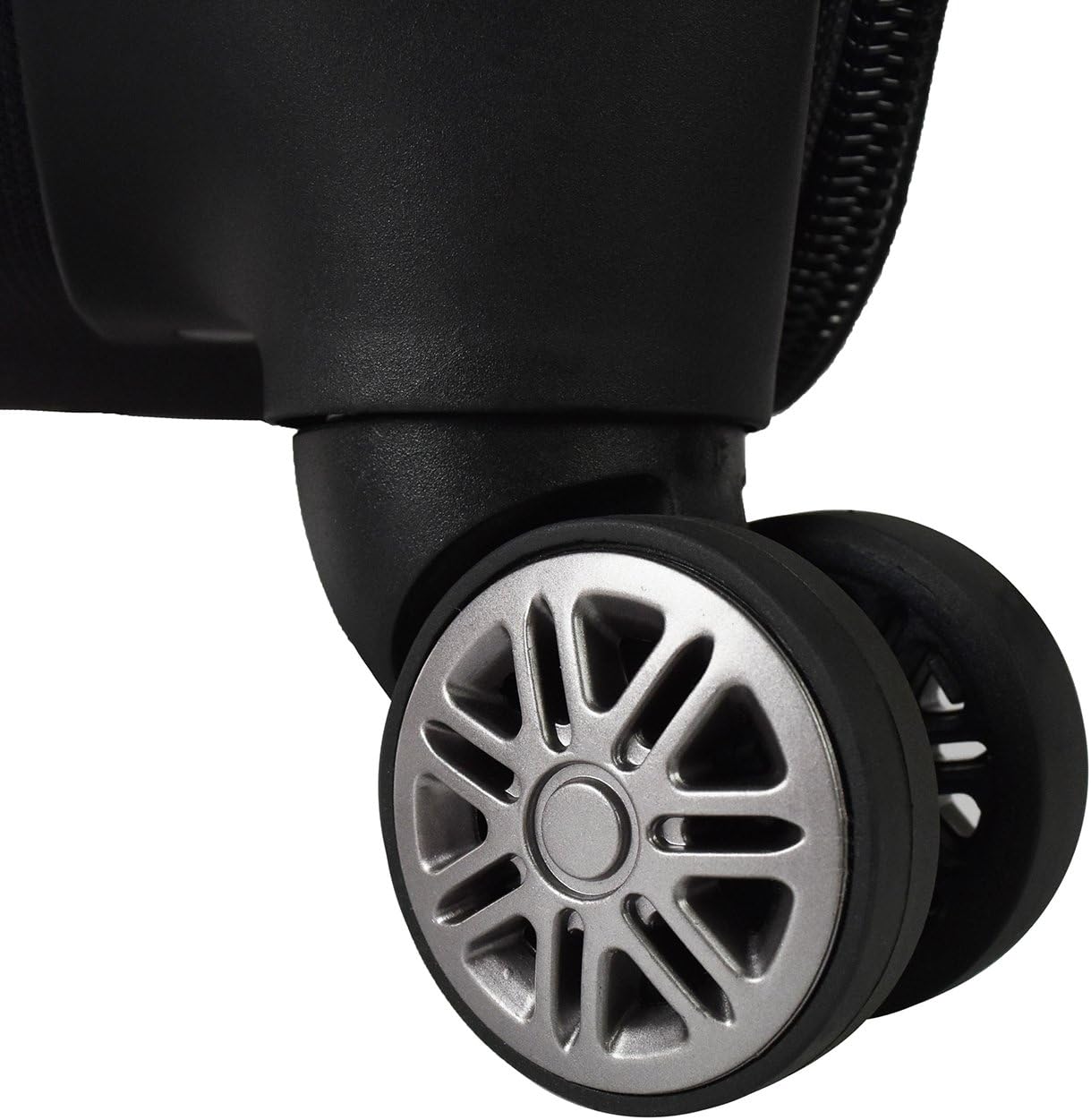 Traveler's Choice Carry-On Softside 8-Wheeled Spinner Garment Bag Luggage, Black, 21-Inch