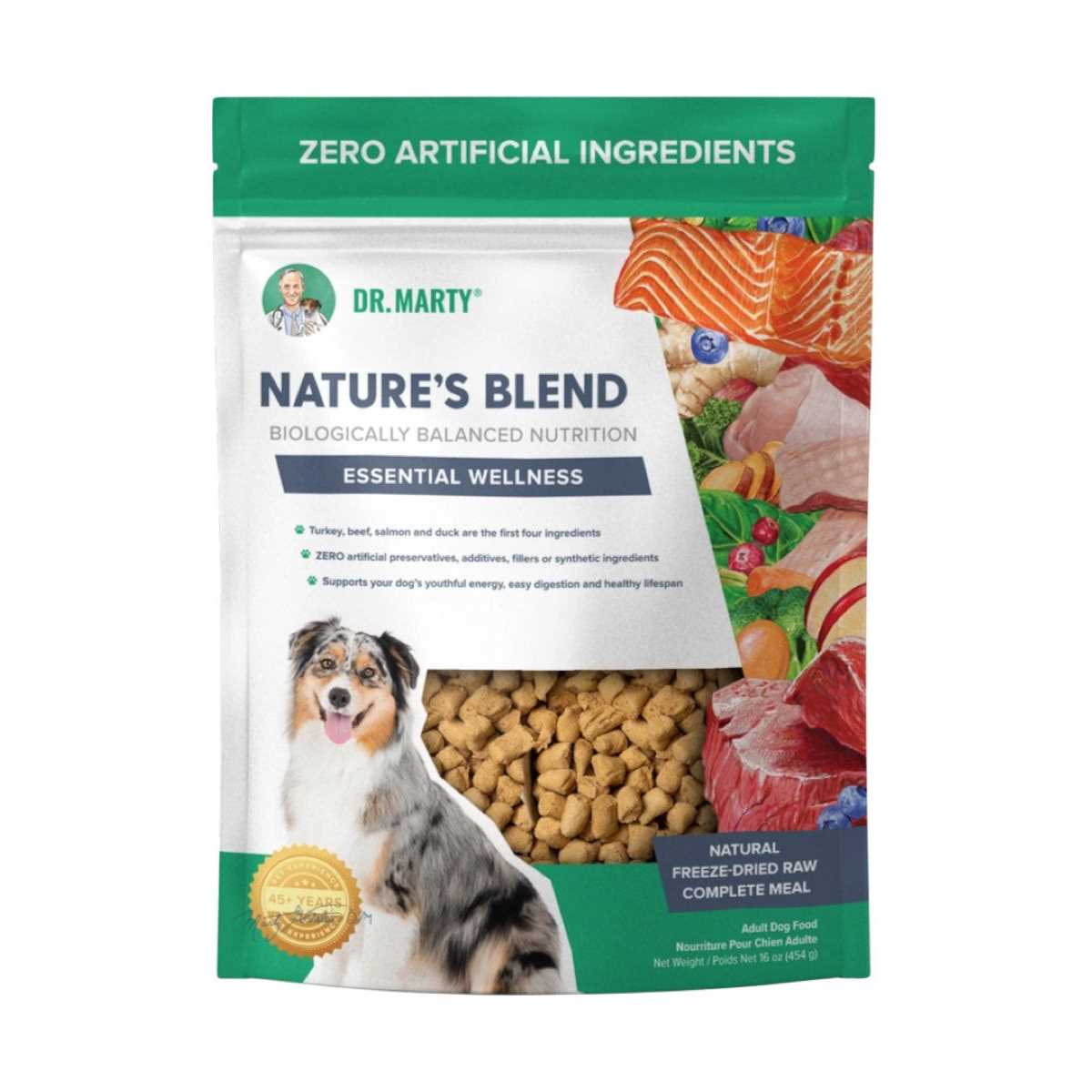 Dr. Marty Nature's Blend Essential Wellness Freeze-Dried Dog Food - Pet Supplies online store