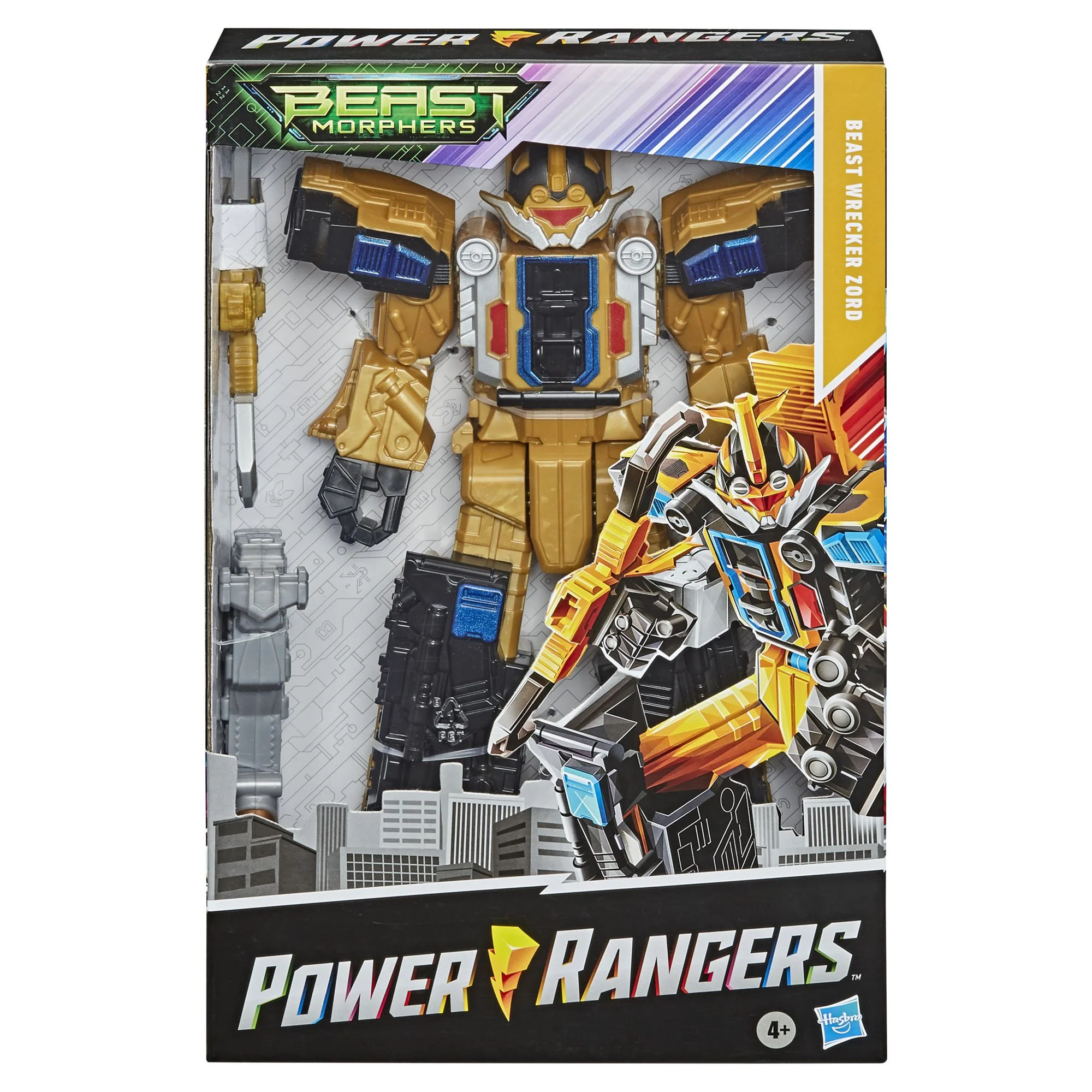 Power Rangers: Beast Morphers Wrecker Zord Kids Toy Action Figure for Boys and Girls (12”)