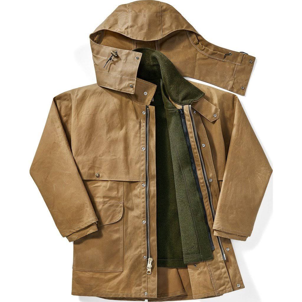 Filson Tin Cloth Alaska Fit Packer Coat | Dark Tan | Xs