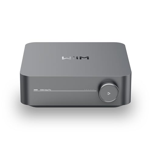 WiiM Amp: Multiroom Streaming Amplifier | Compatible with AirPlay, Google Cast, Alexa | HDMI, Voice Control | Stream from Spotify, Amazon Music, Tidal & More | Space Gray