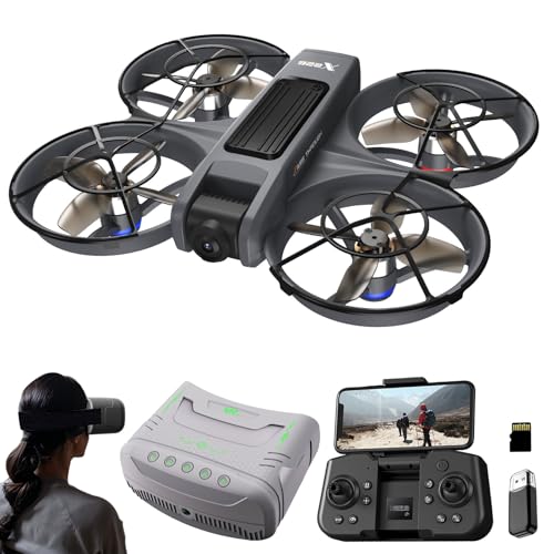FPV Drone With VR Glasses Brushless Motor And Cool LED Lights Drones 2.4G RC Quadcopter Altitude Hold Obstacle Avoidance For Kids Adults