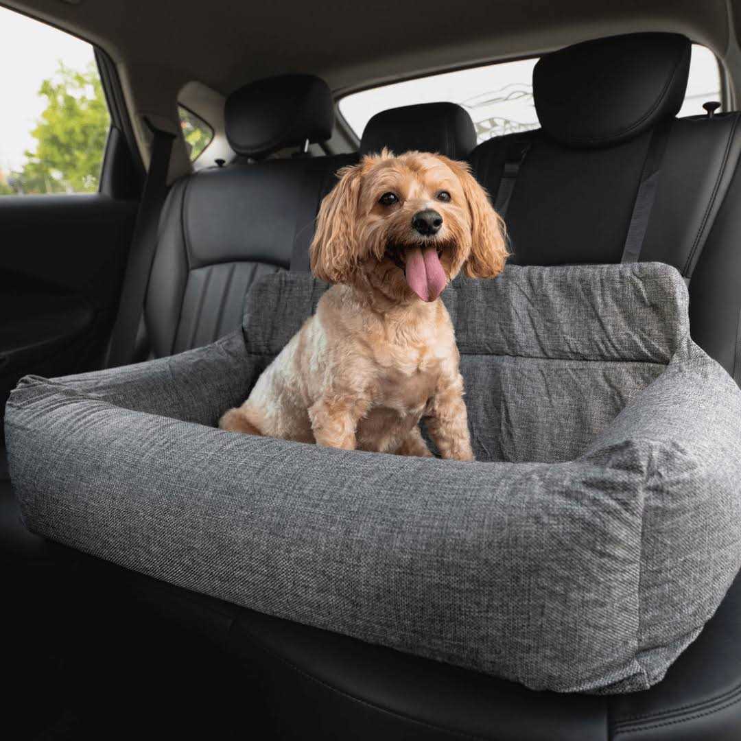 Paw PupProtector Memory Foam Dog Car Bed Gray Seat - Pet Supplies online store