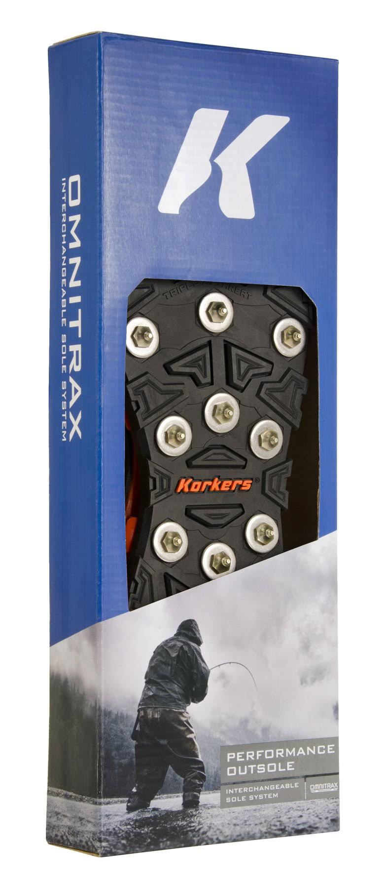 Korkers OmniTrax Triple Threat Carbide Spike Sole - 10
