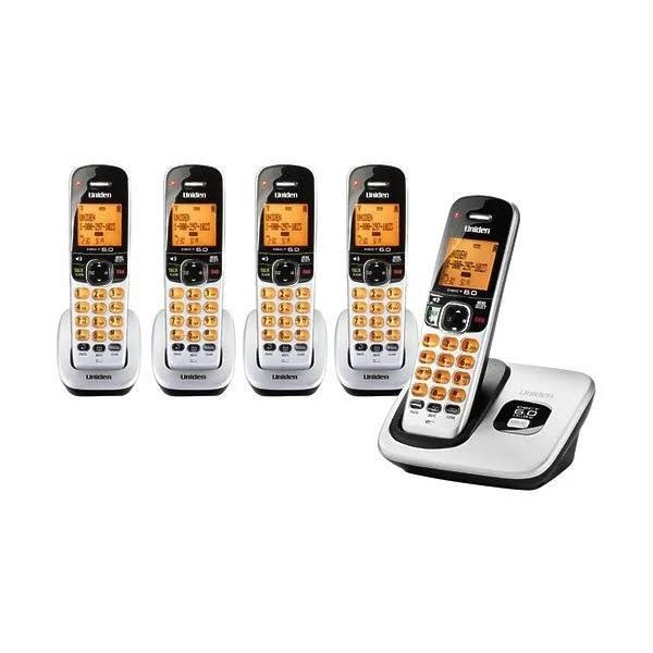 Uniden D1760-5 Expandable Cordless Phone w/ 5 Additional Handset