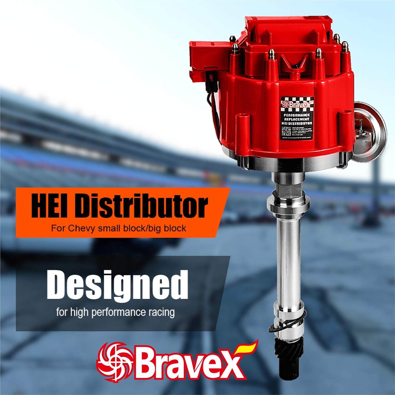 Performance Hei Ignition Distributor Compatible with Chevy GM SBC BBC 9000RPM V8 65k Coil 283 305 307 327 350 400 Small Blocks and 396 427 454 Big Blocks Pack of 2