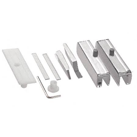 CRL Ma05sc Satin Chrome Madrid Series Hinge Kit, Silver