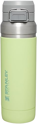 Stanley Quick Flip GO Water Bottle 36 oz | Push Button Lid | Leakproof and Packable for Travel and Sports | Insulated Stainless Steel | BPA-Free | Charcoal