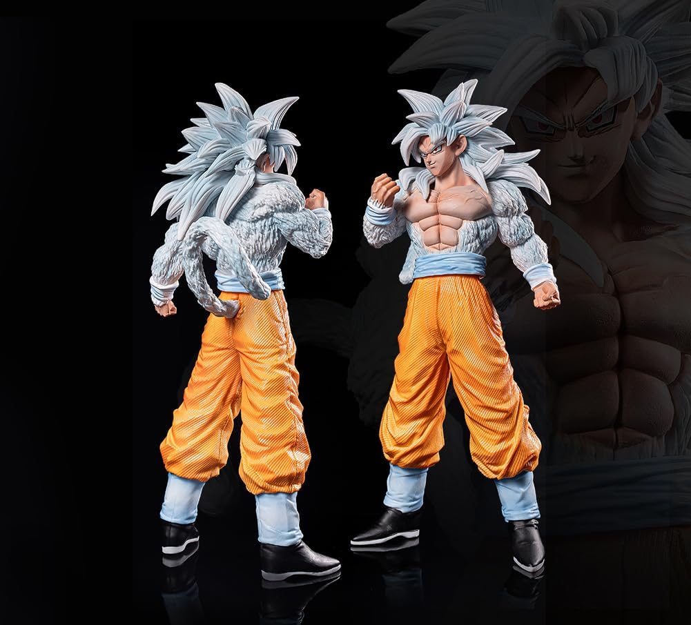 Goku Figure， Super Saiyan 5 Goku Action Figure Figurine DBZ ssj5 Birthday Gifts 11.4 Inch
