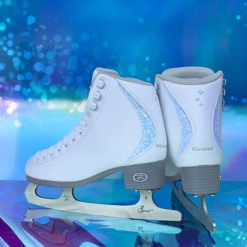 Riedell Skates - Sparkle - Recreational Soft Beginner Figure Ice Skates | Snow