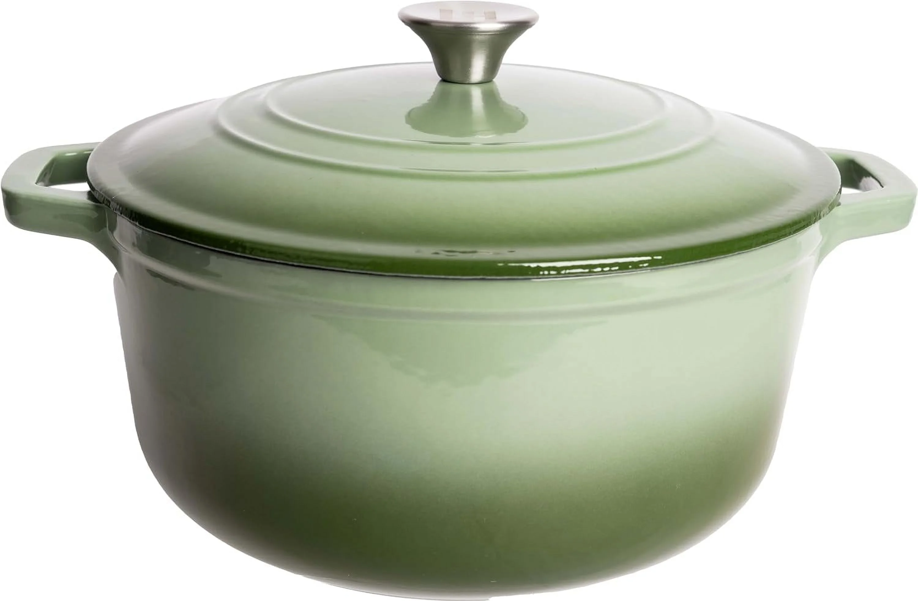 Lexi Home 6 Qt. Enameled Cast Iron Dutch Oven Pot - Ombre Green