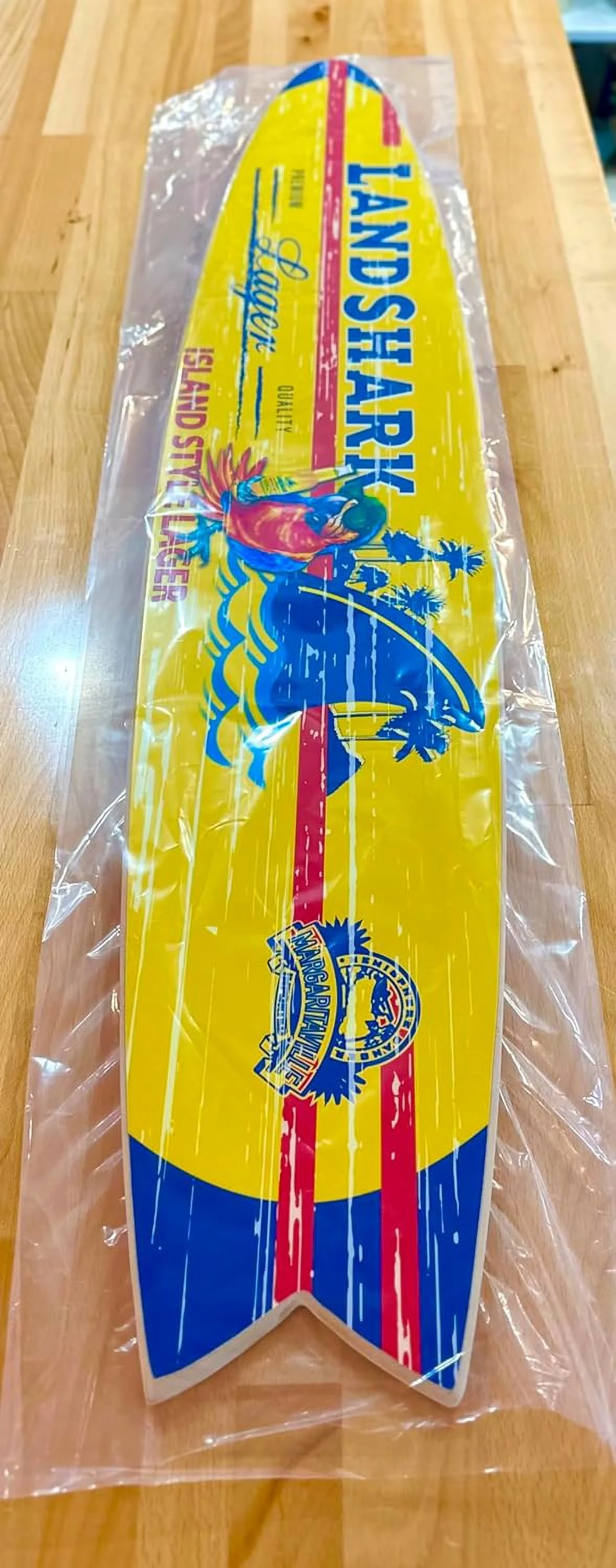 Landshark Parrot Fishtail Surfboard 46.5 In X 9 In X .05 In