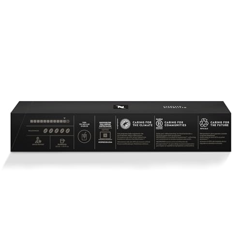 Nespresso Capsules Vertuo, Espresso Bold Variety Pack, Medium and Dark Roast Coffee, 40-Count Espresso Pods, Brews 1.35oz.