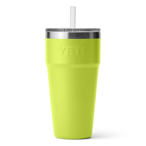 YETI Rambler 26 oz Straw Cup, Vacuum Insulated, Stainless Steel with Straw Lid