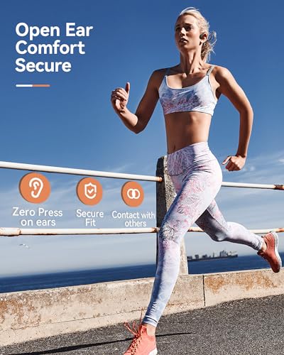 Open Ear Sport Headphones, Wireless Bone Conduction Earphones, Built-in 32GB MP3,with Mic, IP68, Sweat & Water Resistant, Up to 8 Hours Battery, Bluetooth 5.3,for Running,Workouts